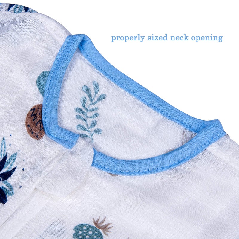 BLOOMSTAR Toddler Sleeping Sack Muslin 2-3T Lightweight 0.5 Tog Summer Large Wearable Blanket Thin Cotton Baby Sleeping Bag 24-36 Months Extra Long Soft Breathable Kids Sleeveless Sleeper - Image 5